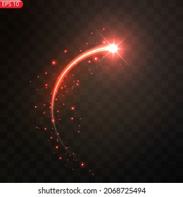 Light glow effect stars bursts with sparkles isolated on transparent background.