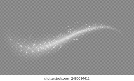 Light glow effect stars bursts with sparkles isolated on transparent background. Stock royalty free vector illustration. PNG	