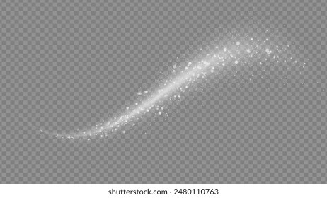 Light glow effect stars bursts with sparkles isolated on transparent background. Stock royalty free vector illustration. PNG	