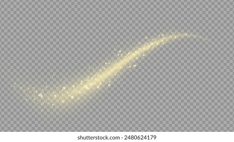 Light glow effect stars bursts with sparkles isolated on transparent background. Stock royalty free vector illustration. PNG	