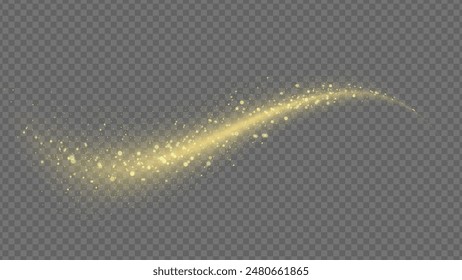 Light glow effect stars bursts with sparkles isolated on transparent background. Stock royalty free vector illustration. PNG	