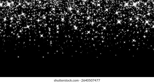 Light glow effect stars bursts with sparkles dust isolated on transparent background.