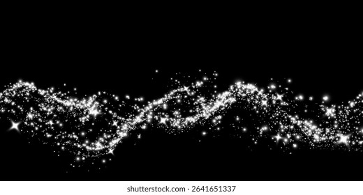 Light glow effect stars bursts with sparkles dust isolated on transparent background.