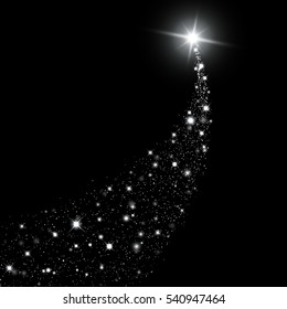Light glow effect stars bursts with sparkles isolated .