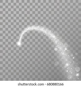 Light glow effect stars bursts with sparkles isolated on transparent background.