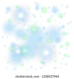 Light glow effect stars. Vector sparkles on transparent background. Sparkling magic dust particles. 