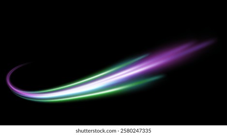 Light glowing effect. Abstract light lines of movement and speed beautiful light speed line vector illustration
