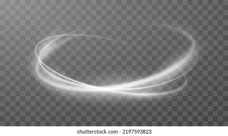 Light glowing effect circle ring neon line speed. Glow light circle effect vector spark background