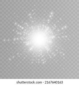 Light gold background with bokeh, falling golden sparks, dusty glitter with blur effect for the design of cards, invitations, congratulations, presentations.
