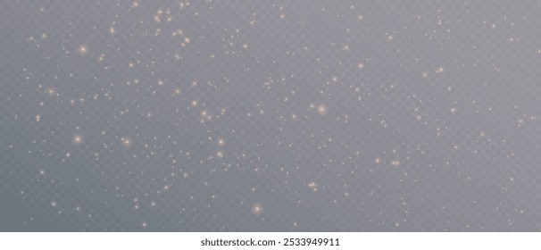 Luz de pó de ouro. Png de fundo de efeito de luz Bokeh. Um lindo Natal brilhante fundo de poeira. Um belo brilho cintilante amarelo com luz de bokeh confete e movimento de partícula.