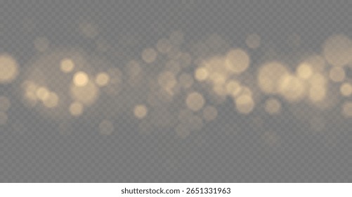A luz do pó de ouro, fundo efeito de luz bokeh. Fundo de poeira brilhante do Natal, brilho cintilante amarelo com luz de bokeh confete e movimento de partícula. As faíscas de poeira e as estrelas douradas brilham.