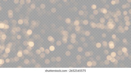 A luz do pó de ouro, fundo efeito de luz bokeh. Fundo de poeira brilhante do Natal, brilho cintilante amarelo com luz de bokeh confete e movimento de partícula. As faíscas de poeira e as estrelas douradas brilham.
