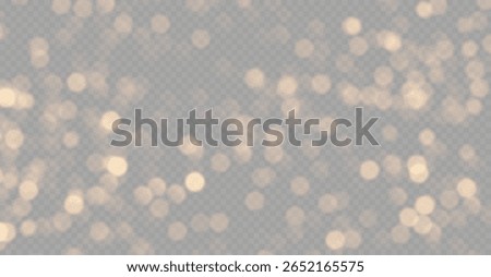 The light of gold dust, bokeh light effect background. Christmas glowing dust background, Yellow flickering glow with confetti bokeh light and particle motion. The dust sparks and golden stars shine.