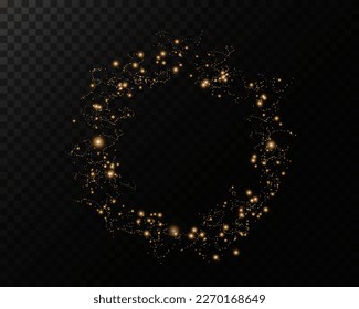 Light gold dust png set. Bokeh light lights effect background. Christmas glowing dust background Christmas glowing light bokeh confetti and glitter texture overlay for your design.
