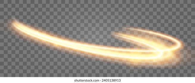 Leichter Goldeffekt glänzender Linien.Goldener Farbverlauf-Design-Element.Wavy helle Streifen.