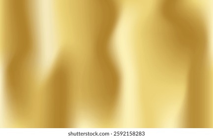 Light Gold fabric smooth texture surface background. Natural gold silk texture. Delicate and elegant gold silk in Sepia. Texture, template, background, pattern, 3D vector Illustration.