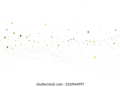Light gold glitter confetti background. White festive texture. Magic sky digital paper
