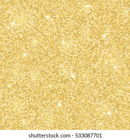 Light Gold Glitter Seamless Pattern. Vector Illustration.