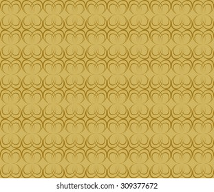 Light golden background with dark gold oval objects 