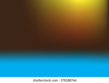 Light golden blue gradient abstract background - can be used for display or montage your products