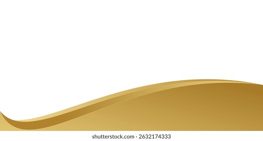 Fondo de superficie de textura lisa de tela dorada ligera. Suave seda dorada elegante en tonos sepia. Textura, fondo, patrón, Ilustración vectorial 3D. eps 10