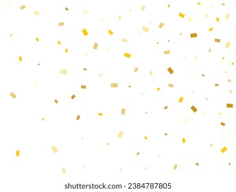 Light Golden glitter Rectangles confetti background. Pastel holiday texture