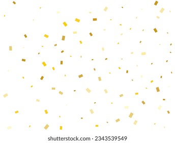 Helle goldene Rechtecke. Confetti Feier, Falling Golden Abstrakte Dekoration für Party. Vektorgrafik.