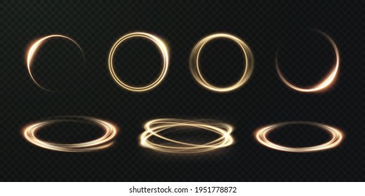 Light golden Twirl.
Curve light effect of golden line.
Luminous golden circle.
Light gold pedistal, podium, platform, table.
Vector PNG.