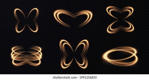 Light golden Twirl.
Curve light effect of golden line.
Luminous golden circle.
Light gold pedistal, podium, platform, table.
Vector PNG.