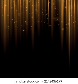 Light Golden Twirl. Curve Light Effect Of Golden Line. PNG Luminous Golden Circle. Light Gold Pedistal, Podium, Platform, Table. Vector PNG.