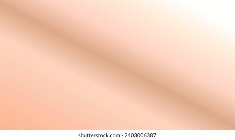 Light gradient backdrop, trendy peach fuzz colour. Common design. Vector background