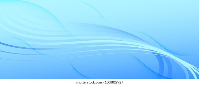Light Gradient Background. 3d Flow Shapes Poster. Curve Digital Movement. Blue Futuristic Illustration. Gradient Background. Fluid Vibrant Stripes. Abstract Texture. Gradient Background.