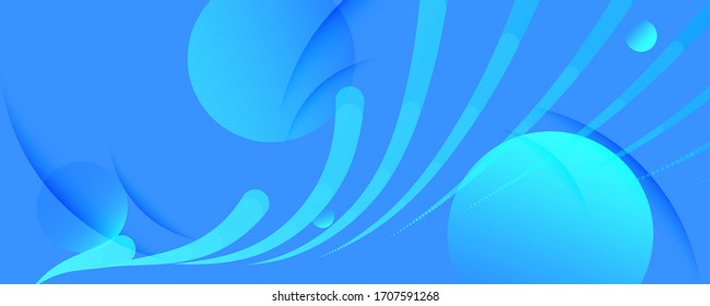 Light Gradient Background. 3d Fluid Shapes Banner. Wave Digital Movement. Blue Geometric Magazine. Gradient Background. Flow Memphis Concept. Abstract Poster. Gradient Background.