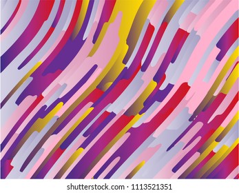Light gradient background. Minimal design. Abstract pattern with wave lines. Pink-violet colorful striped background. Geometric wavy backdrop. Vector illustration