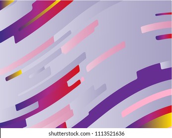 Light gradient background. Minimal design. Abstract pattern with wave lines. Pink-violet colorful striped background. Geometric wavy backdrop. Vector illustration
