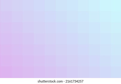 Light gradient background from light pink to light royal blue squares. A pastel backing of mosaic light-pink-blue squares, space for your design or text