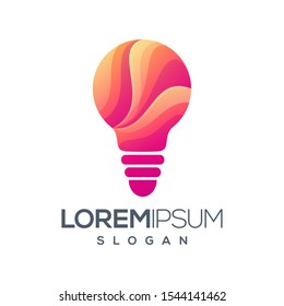 light gradient color logo design