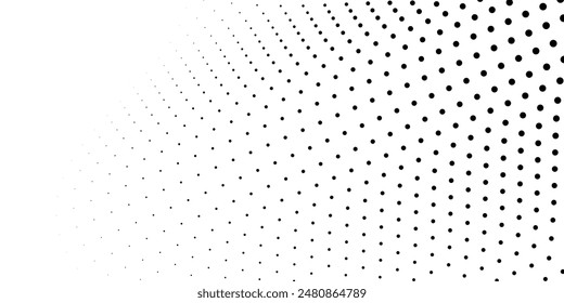 Gradiente de luz de puntos de semitono grunge fondo ancho diseño moderno