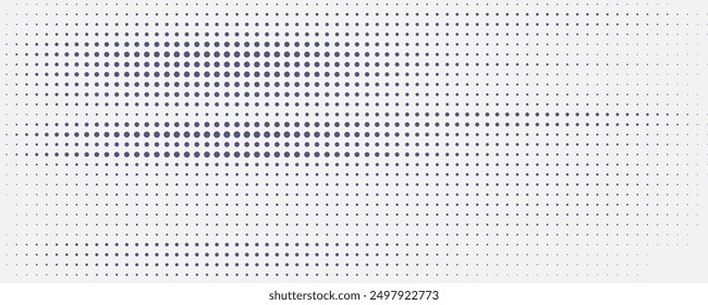 Light gradient halftone dots grunge wide background modern curve vector