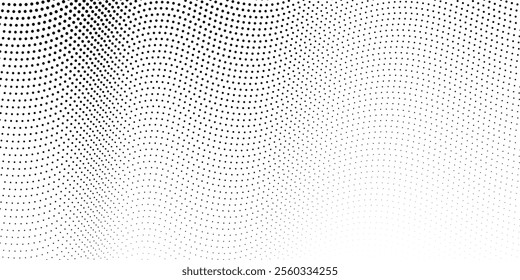 Light gradient halftone dots grunge wide background shape dots modern halftone