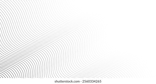 Light gradient halftone dots grunge wide background shape dots modern halftone
