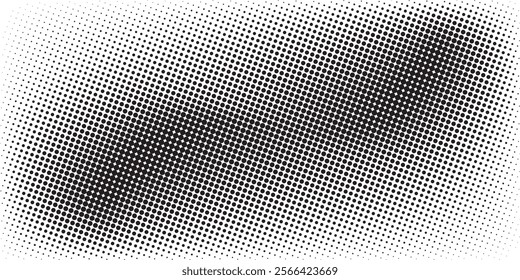 Light gradient halftone dots grunge wide background