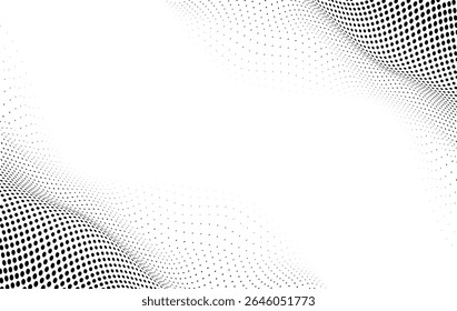 Meio-tom de gradiente claro pontos grunge fundo largo