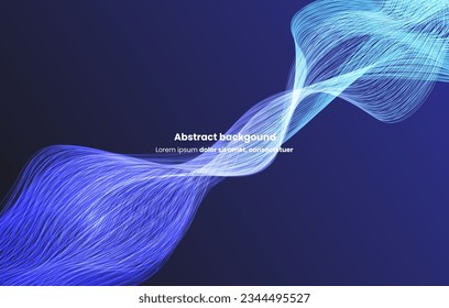 light graient wave abstract background. vector background