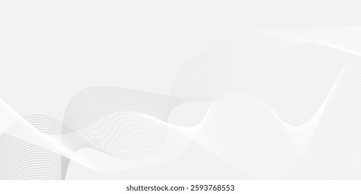 A light gray abstract background showcases subtle wave patterns, creating a minimalist and serene design. The flowing lines and soft transitions form a visually appealing and versatile backdrop.