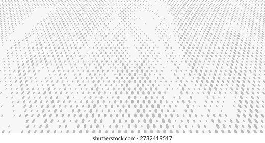 Light Gray Abstract Halftone Dot Pattern Minimal Background. Modern creative trendy design in vector illustration