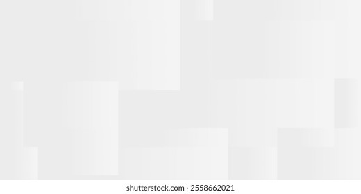 A light gray, abstract image of overlapping squares. 3D abstract white background with square patterns and geometric design