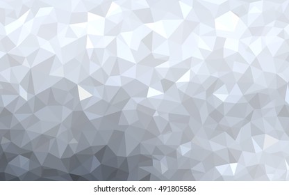 Light gray abstract mosaic background. An elegant bright illustration with gradient. The completely new template can be used for your brand book.