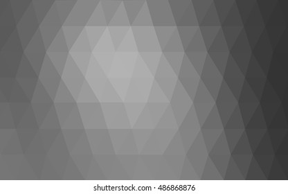 Light gray abstract mosaic pattern. Modern geometrical abstract illustration with gradient. A new texture for your design.