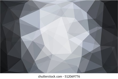Light gray abstract mosaic template. Glitter abstract illustration with an elegant design. A completely new template for your business design.